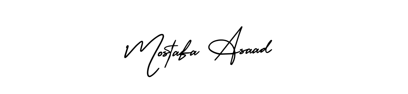 See photos of Mostafa Asaad official signature by Spectra . Check more albums & portfolios. Read reviews & check more about AmerikaSignatureDemo-Regular font. Mostafa Asaad signature style 3 images and pictures png