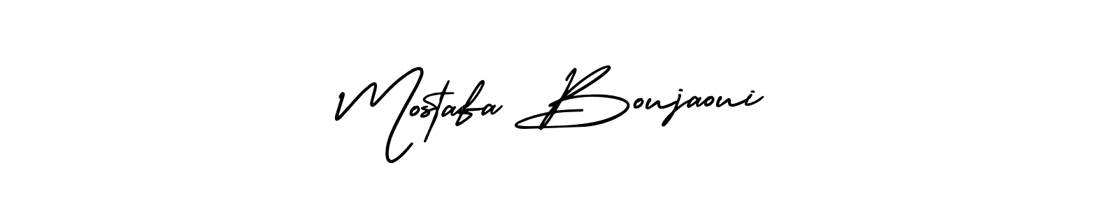 Create a beautiful signature design for name Mostafa Boujaoui. With this signature (AmerikaSignatureDemo-Regular) fonts, you can make a handwritten signature for free. Mostafa Boujaoui signature style 3 images and pictures png