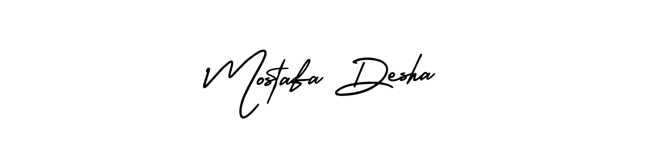 See photos of Mostafa Desha official signature by Spectra . Check more albums & portfolios. Read reviews & check more about AmerikaSignatureDemo-Regular font. Mostafa Desha signature style 3 images and pictures png