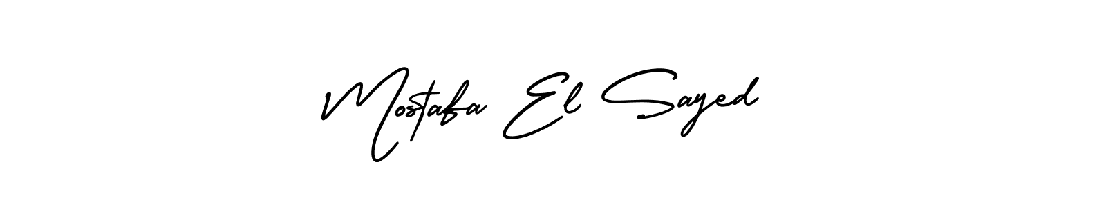 You should practise on your own different ways (AmerikaSignatureDemo-Regular) to write your name (Mostafa El Sayed) in signature. don't let someone else do it for you. Mostafa El Sayed signature style 3 images and pictures png