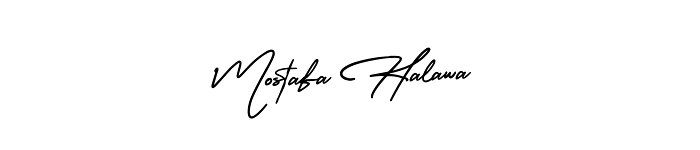 AmerikaSignatureDemo-Regular is a professional signature style that is perfect for those who want to add a touch of class to their signature. It is also a great choice for those who want to make their signature more unique. Get Mostafa Halawa name to fancy signature for free. Mostafa Halawa signature style 3 images and pictures png