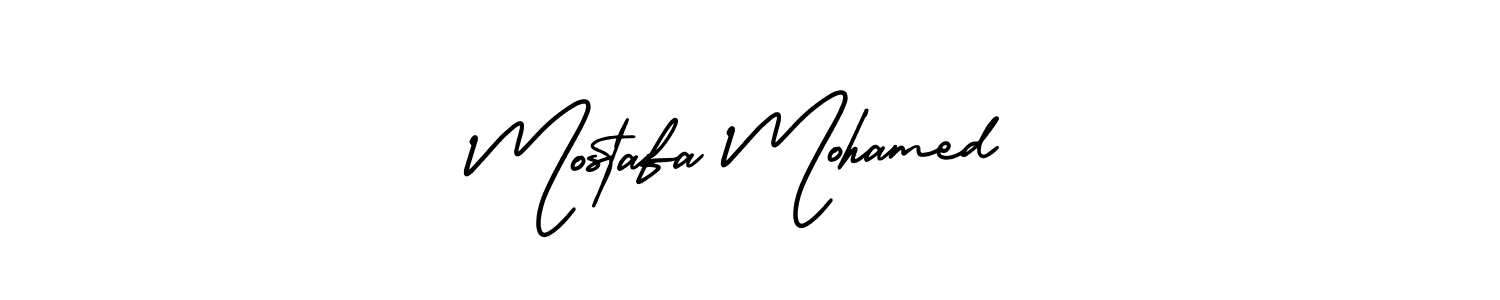 You should practise on your own different ways (AmerikaSignatureDemo-Regular) to write your name (Mostafa Mohamed) in signature. don't let someone else do it for you. Mostafa Mohamed signature style 3 images and pictures png