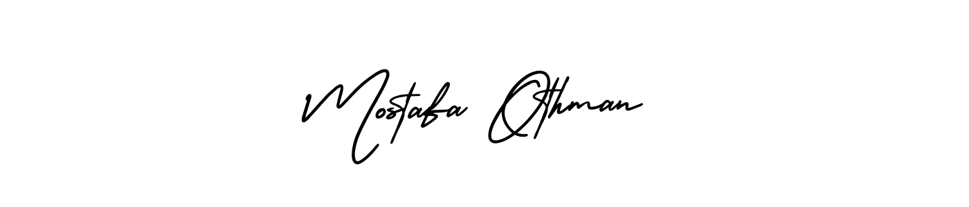 This is the best signature style for the Mostafa Othman name. Also you like these signature font (AmerikaSignatureDemo-Regular). Mix name signature. Mostafa Othman signature style 3 images and pictures png