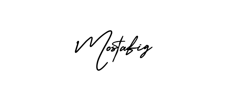 Use a signature maker to create a handwritten signature online. With this signature software, you can design (AmerikaSignatureDemo-Regular) your own signature for name Mostafig. Mostafig signature style 3 images and pictures png