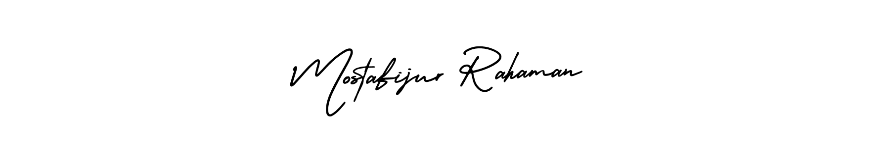 How to make Mostafijur Rahaman name signature. Use AmerikaSignatureDemo-Regular style for creating short signs online. This is the latest handwritten sign. Mostafijur Rahaman signature style 3 images and pictures png