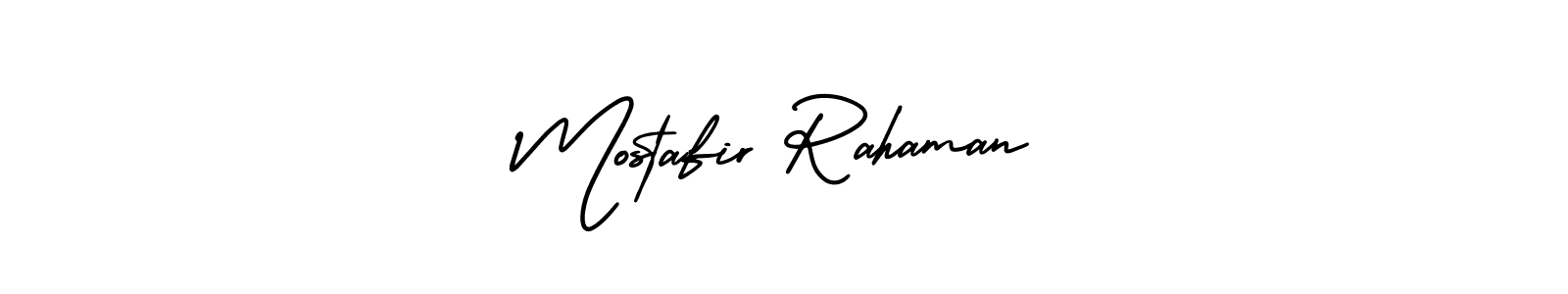 How to make Mostafir Rahaman signature? AmerikaSignatureDemo-Regular is a professional autograph style. Create handwritten signature for Mostafir Rahaman name. Mostafir Rahaman signature style 3 images and pictures png