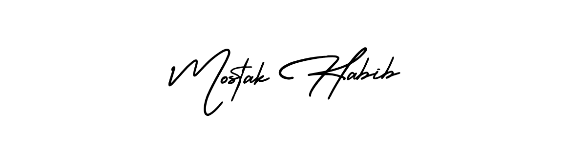 Similarly AmerikaSignatureDemo-Regular is the best handwritten signature design. Signature creator online .You can use it as an online autograph creator for name Mostak Habib. Mostak Habib signature style 3 images and pictures png