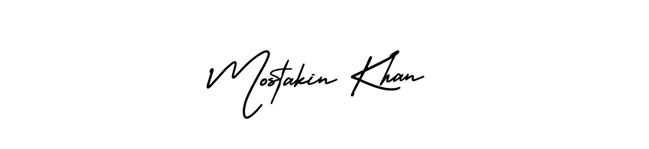 Make a short Mostakin Khan signature style. Manage your documents anywhere anytime using AmerikaSignatureDemo-Regular. Create and add eSignatures, submit forms, share and send files easily. Mostakin Khan signature style 3 images and pictures png