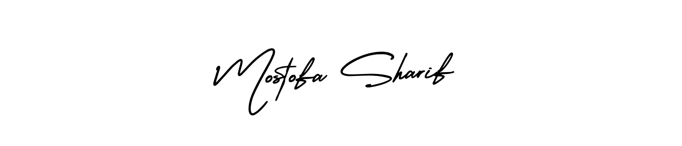 Create a beautiful signature design for name Mostofa Sharif. With this signature (AmerikaSignatureDemo-Regular) fonts, you can make a handwritten signature for free. Mostofa Sharif signature style 3 images and pictures png