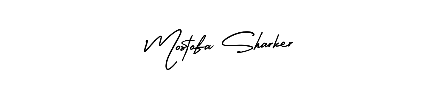 Use a signature maker to create a handwritten signature online. With this signature software, you can design (AmerikaSignatureDemo-Regular) your own signature for name Mostofa Sharker. Mostofa Sharker signature style 3 images and pictures png