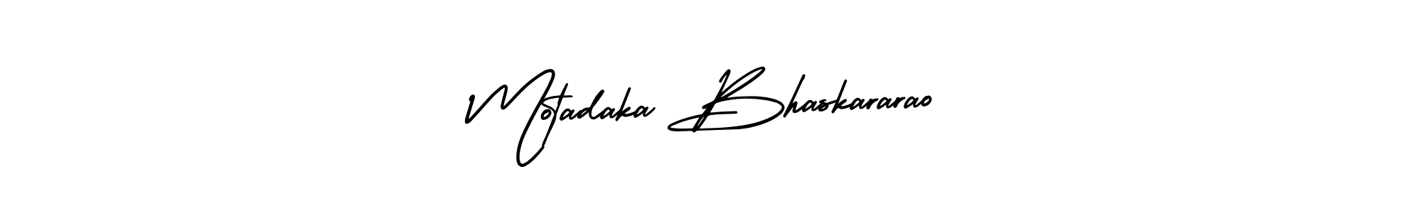 How to Draw Motadaka Bhaskararao signature style? AmerikaSignatureDemo-Regular is a latest design signature styles for name Motadaka Bhaskararao. Motadaka Bhaskararao signature style 3 images and pictures png