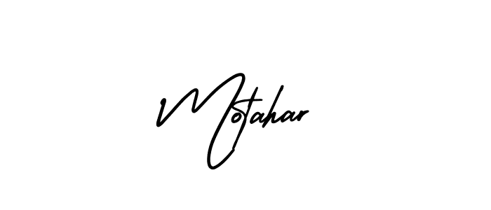 It looks lik you need a new signature style for name Motahar. Design unique handwritten (AmerikaSignatureDemo-Regular) signature with our free signature maker in just a few clicks. Motahar signature style 3 images and pictures png