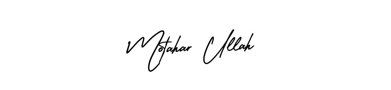 This is the best signature style for the Motahar Ullah name. Also you like these signature font (AmerikaSignatureDemo-Regular). Mix name signature. Motahar Ullah signature style 3 images and pictures png