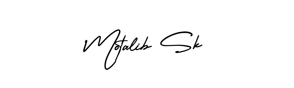 if you are searching for the best signature style for your name Motalib Sk. so please give up your signature search. here we have designed multiple signature styles  using AmerikaSignatureDemo-Regular. Motalib Sk signature style 3 images and pictures png