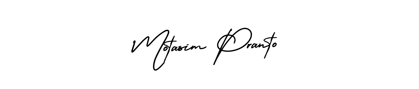 AmerikaSignatureDemo-Regular is a professional signature style that is perfect for those who want to add a touch of class to their signature. It is also a great choice for those who want to make their signature more unique. Get Motasim Pranto name to fancy signature for free. Motasim Pranto signature style 3 images and pictures png