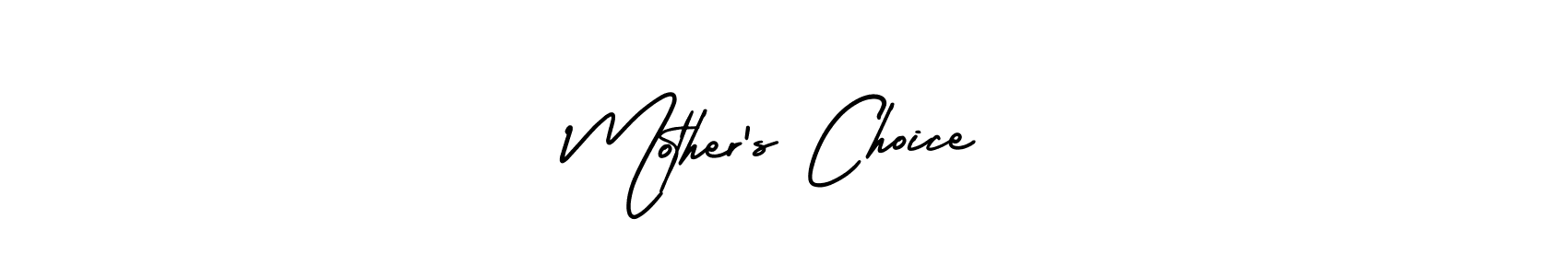 Mother’s Choice stylish signature style. Best Handwritten Sign (AmerikaSignatureDemo-Regular) for my name. Handwritten Signature Collection Ideas for my name Mother’s Choice. Mother’s Choice signature style 3 images and pictures png