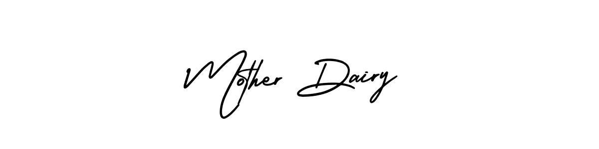 It looks lik you need a new signature style for name Mother Dairy. Design unique handwritten (AmerikaSignatureDemo-Regular) signature with our free signature maker in just a few clicks. Mother Dairy signature style 3 images and pictures png