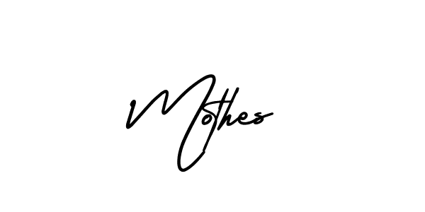 AmerikaSignatureDemo-Regular is a professional signature style that is perfect for those who want to add a touch of class to their signature. It is also a great choice for those who want to make their signature more unique. Get Mothes name to fancy signature for free. Mothes signature style 3 images and pictures png