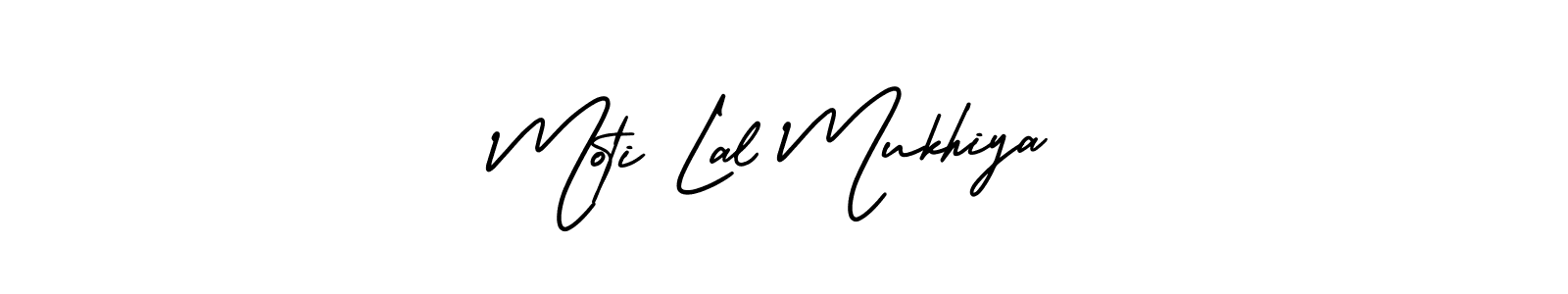 Use a signature maker to create a handwritten signature online. With this signature software, you can design (AmerikaSignatureDemo-Regular) your own signature for name Moti Lal Mukhiya. Moti Lal Mukhiya signature style 3 images and pictures png