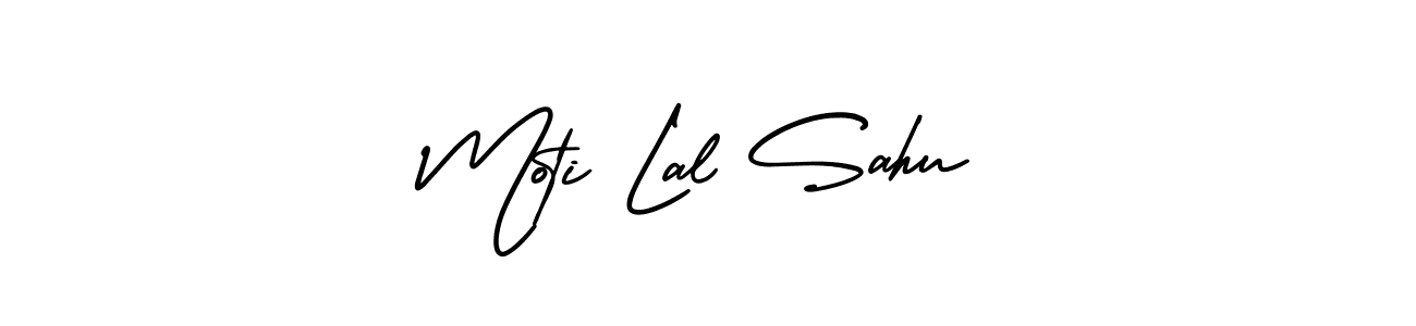 Make a beautiful signature design for name Moti Lal Sahu. With this signature (AmerikaSignatureDemo-Regular) style, you can create a handwritten signature for free. Moti Lal Sahu signature style 3 images and pictures png