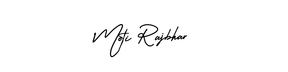 It looks lik you need a new signature style for name Moti Rajbhar. Design unique handwritten (AmerikaSignatureDemo-Regular) signature with our free signature maker in just a few clicks. Moti Rajbhar signature style 3 images and pictures png