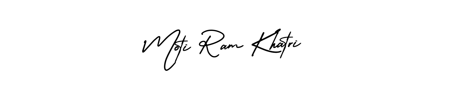Create a beautiful signature design for name Moti Ram Khatri. With this signature (AmerikaSignatureDemo-Regular) fonts, you can make a handwritten signature for free. Moti Ram Khatri signature style 3 images and pictures png