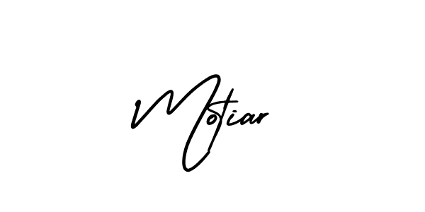 How to make Motiar name signature. Use AmerikaSignatureDemo-Regular style for creating short signs online. This is the latest handwritten sign. Motiar signature style 3 images and pictures png