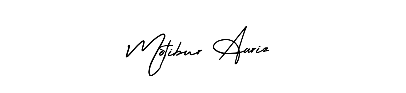 Design your own signature with our free online signature maker. With this signature software, you can create a handwritten (AmerikaSignatureDemo-Regular) signature for name Motibur Aariz. Motibur Aariz signature style 3 images and pictures png