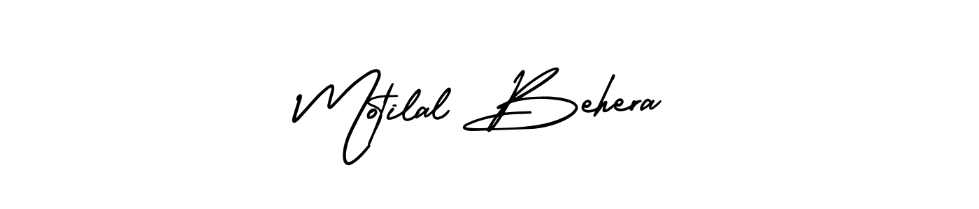 Design your own signature with our free online signature maker. With this signature software, you can create a handwritten (AmerikaSignatureDemo-Regular) signature for name Motilal Behera. Motilal Behera signature style 3 images and pictures png