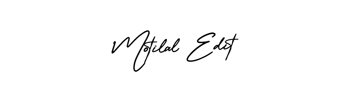 Design your own signature with our free online signature maker. With this signature software, you can create a handwritten (AmerikaSignatureDemo-Regular) signature for name Motilal Edit. Motilal Edit signature style 3 images and pictures png