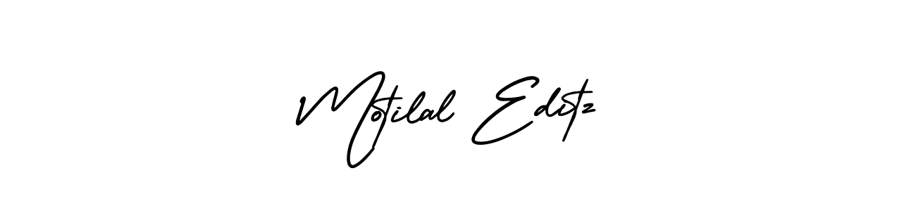 How to make Motilal Editz name signature. Use AmerikaSignatureDemo-Regular style for creating short signs online. This is the latest handwritten sign. Motilal Editz signature style 3 images and pictures png