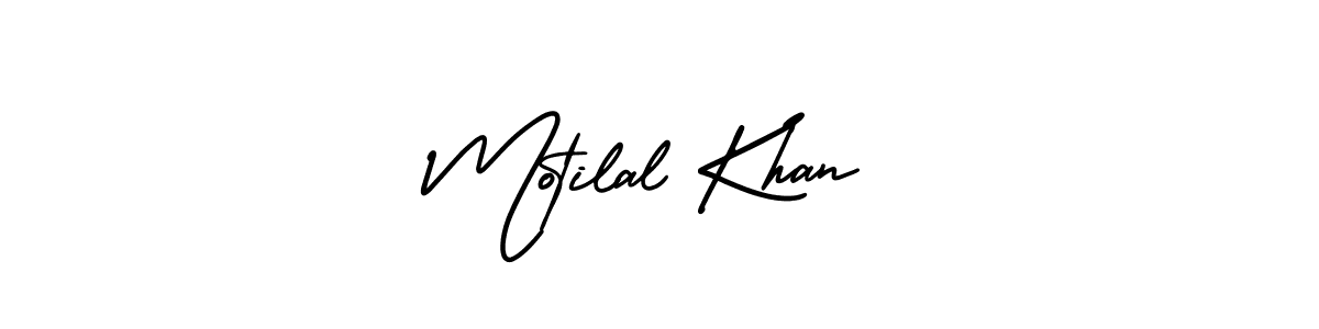How to make Motilal Khan name signature. Use AmerikaSignatureDemo-Regular style for creating short signs online. This is the latest handwritten sign. Motilal Khan signature style 3 images and pictures png