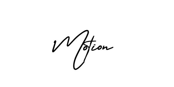 Design your own signature with our free online signature maker. With this signature software, you can create a handwritten (AmerikaSignatureDemo-Regular) signature for name Motion. Motion signature style 3 images and pictures png