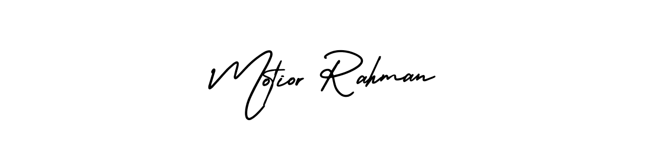 Also You can easily find your signature by using the search form. We will create Motior Rahman name handwritten signature images for you free of cost using AmerikaSignatureDemo-Regular sign style. Motior Rahman signature style 3 images and pictures png