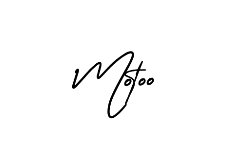 Create a beautiful signature design for name Motoo. With this signature (AmerikaSignatureDemo-Regular) fonts, you can make a handwritten signature for free. Motoo signature style 3 images and pictures png