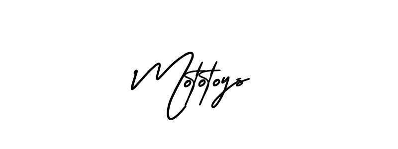 Design your own signature with our free online signature maker. With this signature software, you can create a handwritten (AmerikaSignatureDemo-Regular) signature for name Mototoys. Mototoys signature style 3 images and pictures png