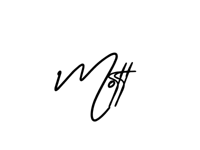 How to make Mott name signature. Use AmerikaSignatureDemo-Regular style for creating short signs online. This is the latest handwritten sign. Mott signature style 3 images and pictures png