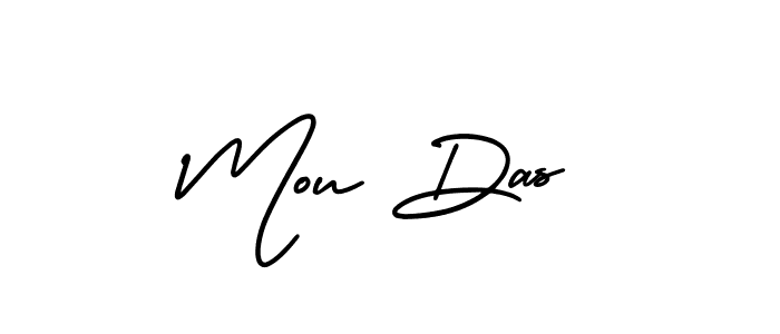 Similarly AmerikaSignatureDemo-Regular is the best handwritten signature design. Signature creator online .You can use it as an online autograph creator for name Mou Das. Mou Das signature style 3 images and pictures png