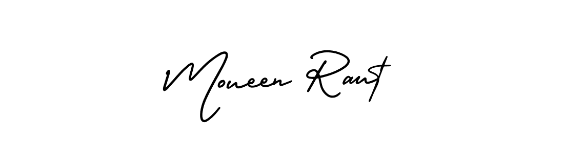 Make a beautiful signature design for name Moueen Raut. Use this online signature maker to create a handwritten signature for free. Moueen Raut signature style 3 images and pictures png