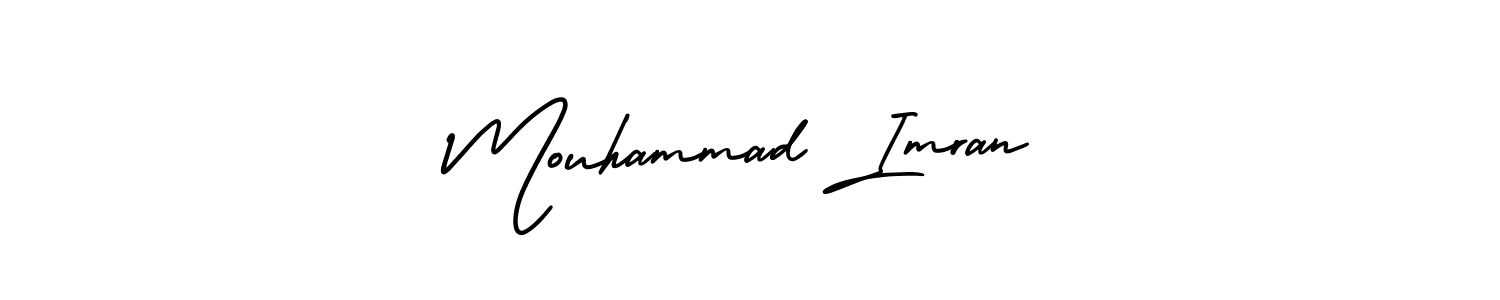 Use a signature maker to create a handwritten signature online. With this signature software, you can design (AmerikaSignatureDemo-Regular) your own signature for name Mouhammad Imran. Mouhammad Imran signature style 3 images and pictures png