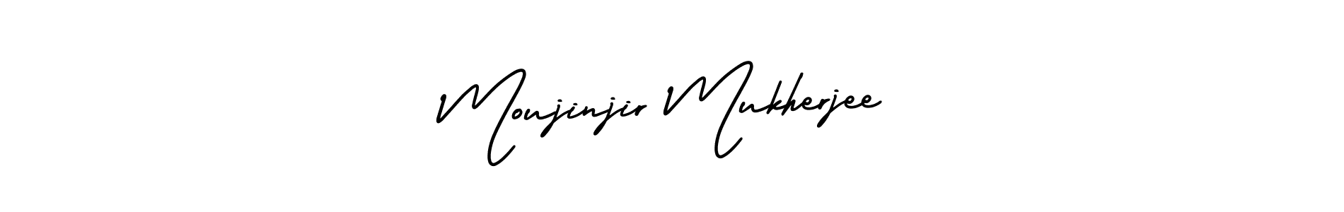 Moujinjir Mukherjee stylish signature style. Best Handwritten Sign (AmerikaSignatureDemo-Regular) for my name. Handwritten Signature Collection Ideas for my name Moujinjir Mukherjee. Moujinjir Mukherjee signature style 3 images and pictures png