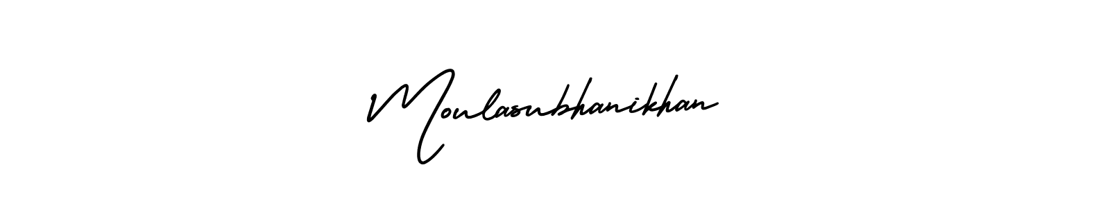 Also we have Moulasubhanikhan name is the best signature style. Create professional handwritten signature collection using AmerikaSignatureDemo-Regular autograph style. Moulasubhanikhan signature style 3 images and pictures png