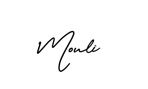 Make a beautiful signature design for name Mouli. With this signature (AmerikaSignatureDemo-Regular) style, you can create a handwritten signature for free. Mouli signature style 3 images and pictures png