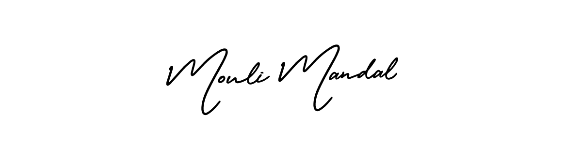It looks lik you need a new signature style for name Mouli Mandal. Design unique handwritten (AmerikaSignatureDemo-Regular) signature with our free signature maker in just a few clicks. Mouli Mandal signature style 3 images and pictures png