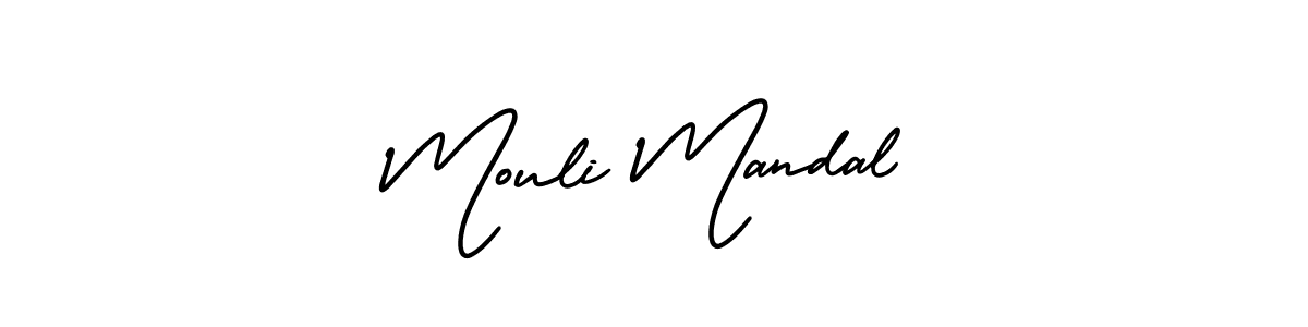 It looks lik you need a new signature style for name Mouli Mandal. Design unique handwritten (AmerikaSignatureDemo-Regular) signature with our free signature maker in just a few clicks. Mouli Mandal signature style 3 images and pictures png