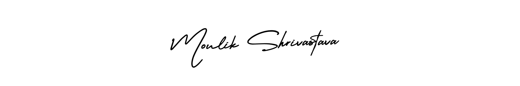 Create a beautiful signature design for name Moulik Shrivastava. With this signature (AmerikaSignatureDemo-Regular) fonts, you can make a handwritten signature for free. Moulik Shrivastava signature style 3 images and pictures png