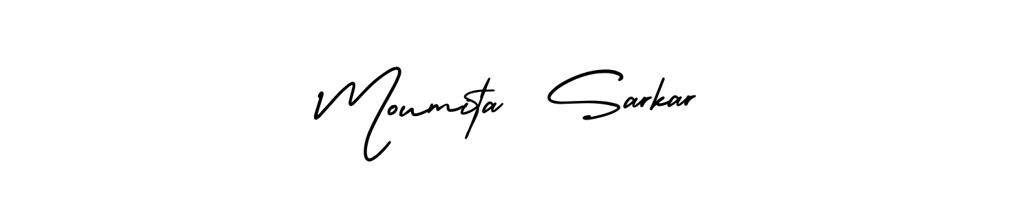 How to Draw Moumita  Sarkar signature style? AmerikaSignatureDemo-Regular is a latest design signature styles for name Moumita  Sarkar. Moumita  Sarkar signature style 3 images and pictures png