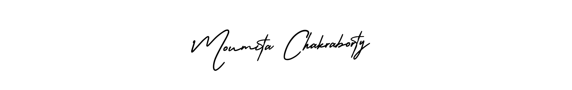 Make a short Moumita Chakraborty signature style. Manage your documents anywhere anytime using AmerikaSignatureDemo-Regular. Create and add eSignatures, submit forms, share and send files easily. Moumita Chakraborty signature style 3 images and pictures png