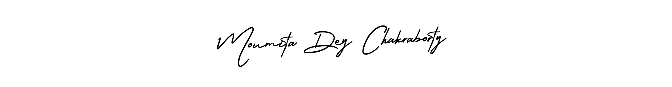 Make a short Moumita Dey Chakraborty signature style. Manage your documents anywhere anytime using AmerikaSignatureDemo-Regular. Create and add eSignatures, submit forms, share and send files easily. Moumita Dey Chakraborty signature style 3 images and pictures png