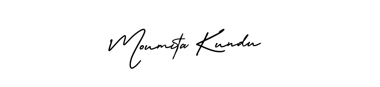 Design your own signature with our free online signature maker. With this signature software, you can create a handwritten (AmerikaSignatureDemo-Regular) signature for name Moumita Kundu. Moumita Kundu signature style 3 images and pictures png